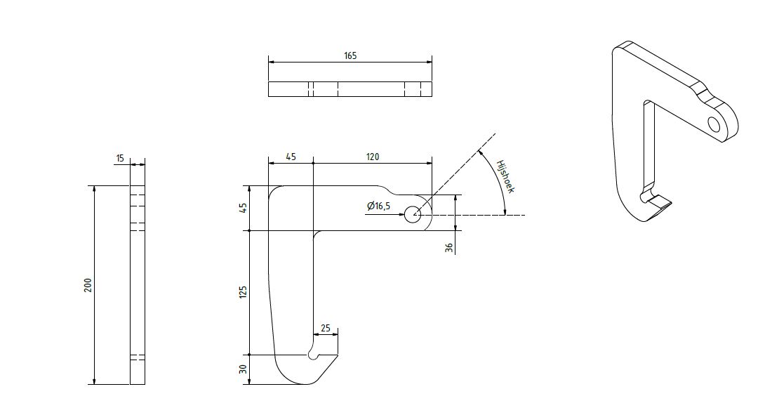Set of lifting hooks for concrete slabs 80x120x12cm (green) - photos 2
